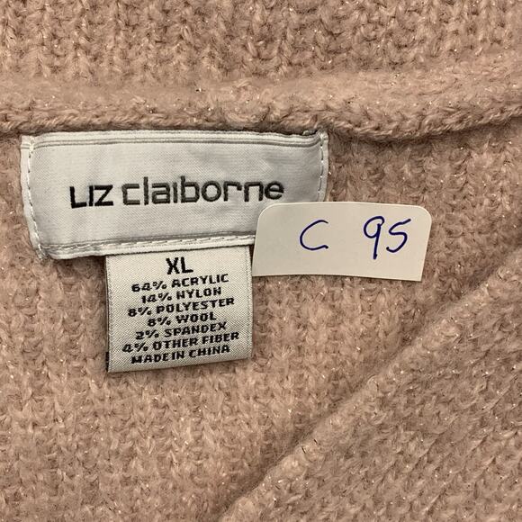 Liz Claiborne Pink Long Baggy Sweater Size XL - Picture 6 of 7